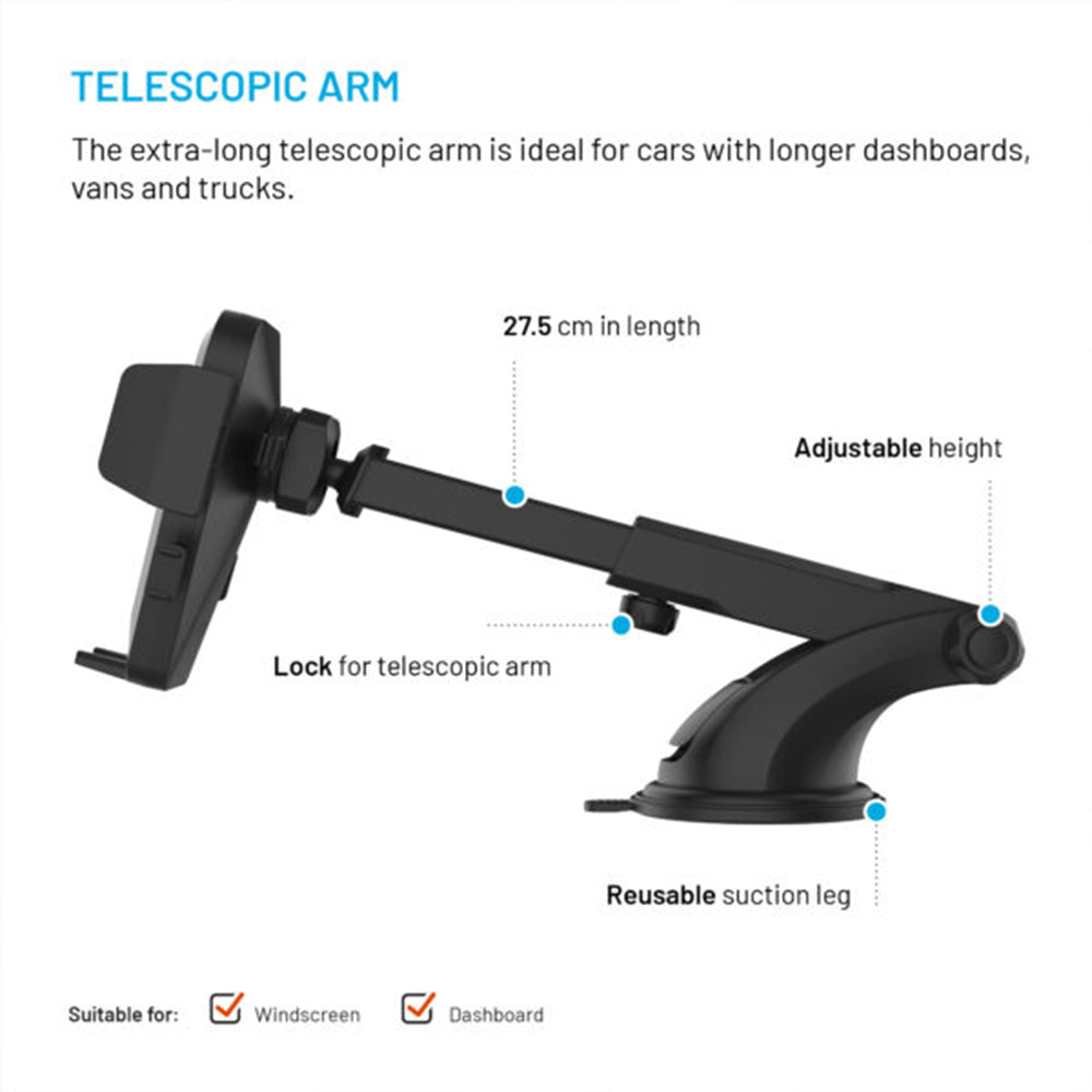 Fixed Iconiq XXL Universal Car Holder, Black