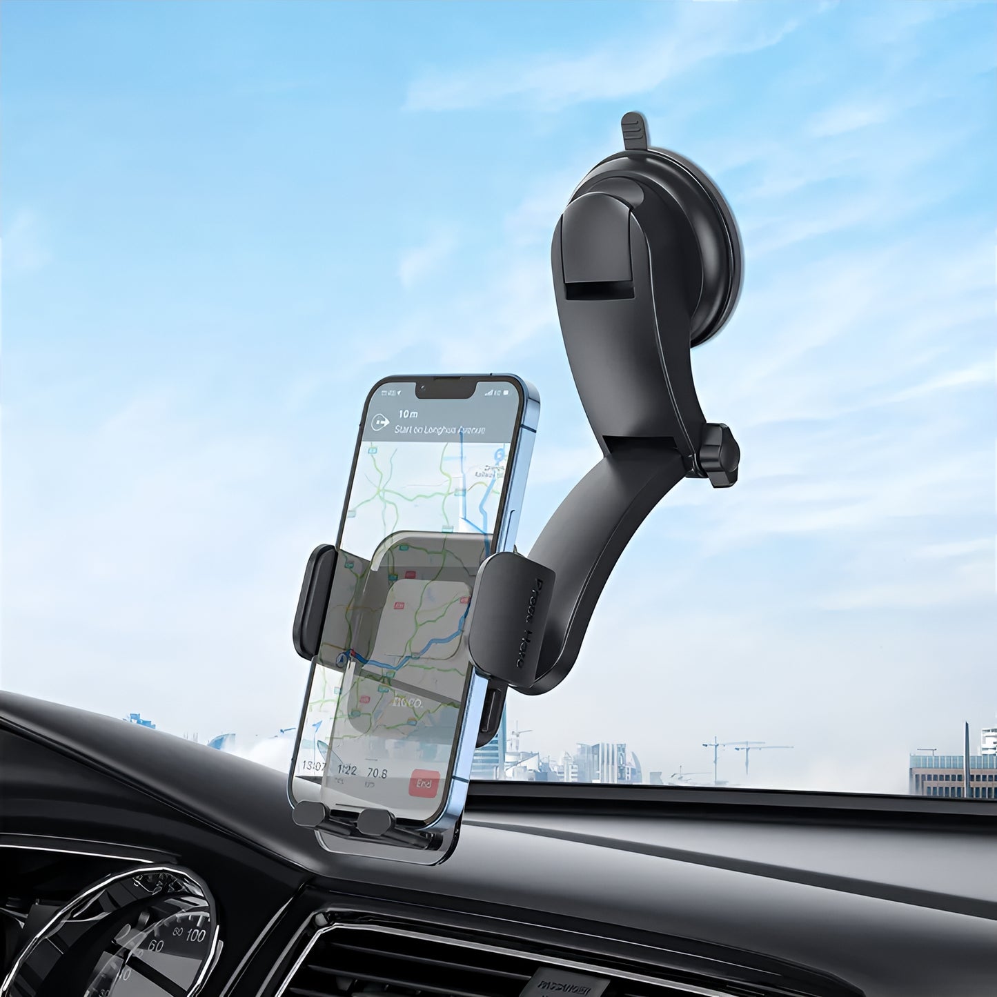 HOCO CA118 Car Holder, 4.5inch - 7inch, Black