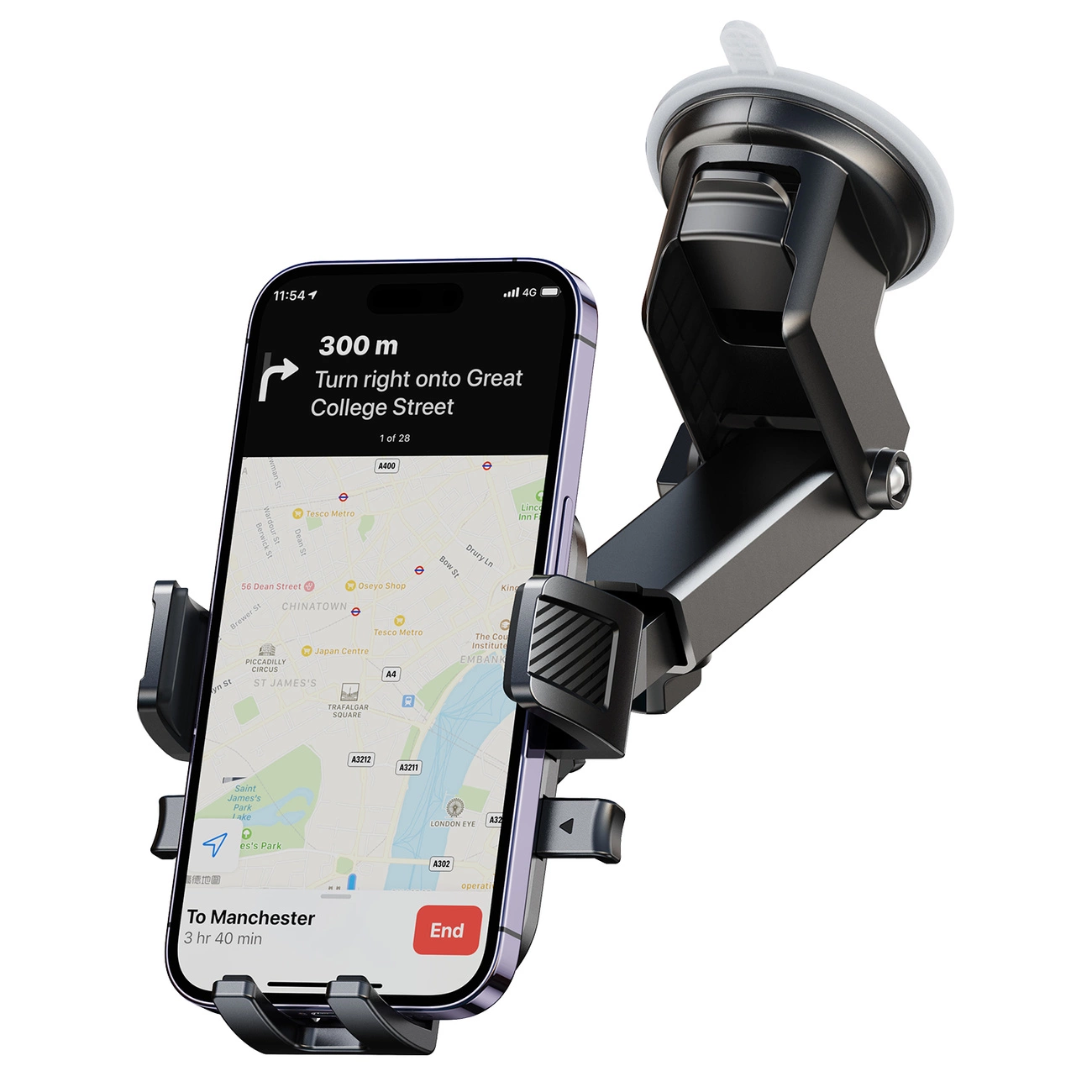 Joyroom JR-OK6 Dash 2 Car Mount, 4.7inch - 6.8inch, Black