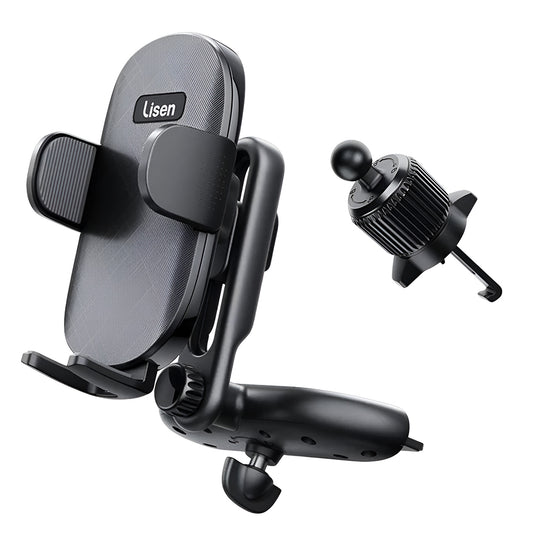 Lisen 2in1 Car Holder, 4.7inch - 7.2inch, Black YL0222040016