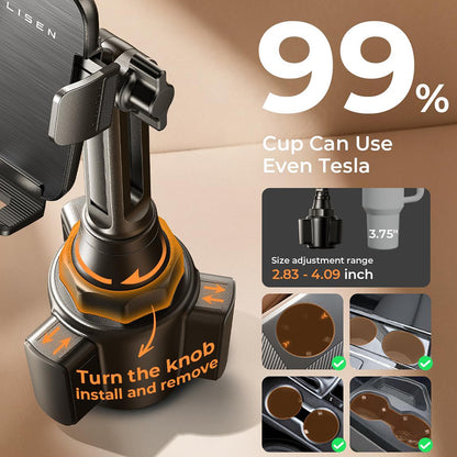 Lisen Car Holder for Phone / Tablet, 4.5inch - 12.9inch, Black YL0223070048