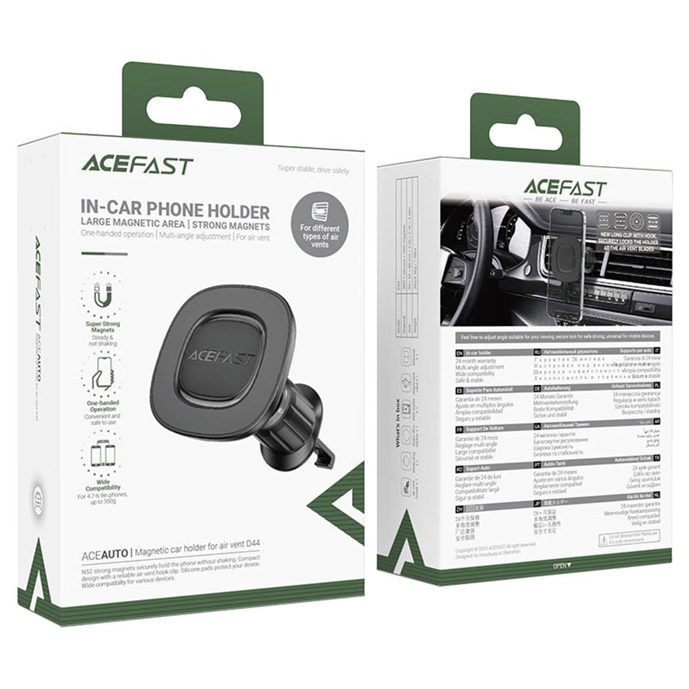Acefast D44 Magnetic Car Holder, Universal, Black