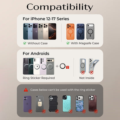 Lisen A690 Magnetic Car Holder, Universal, Grey