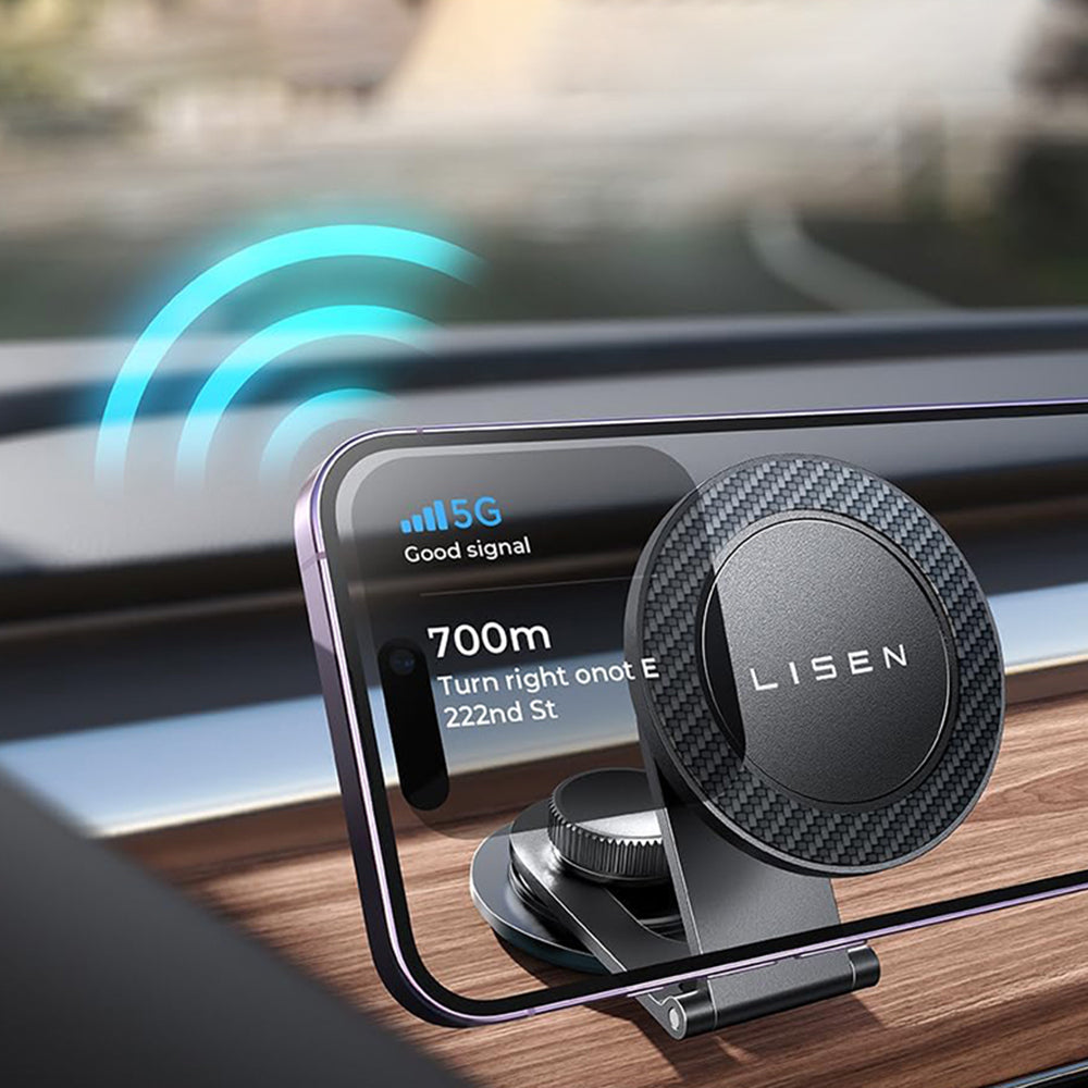 Lisen Magnetic Car Holder, Universal, Black YL0223050002