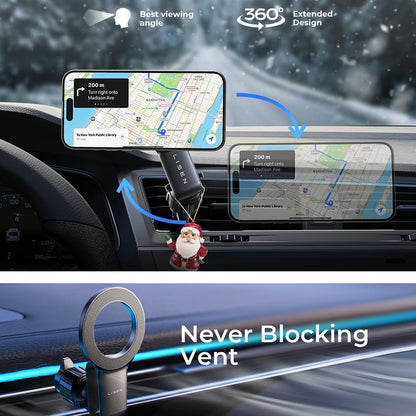 Lisen Magnetic Car Holder, Universal, Black YL0224050012