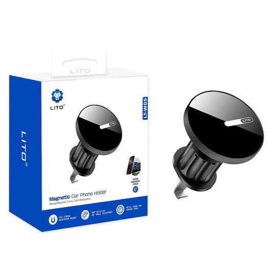 Lito LT-W05 Universal Magnetic Car Holder, Black