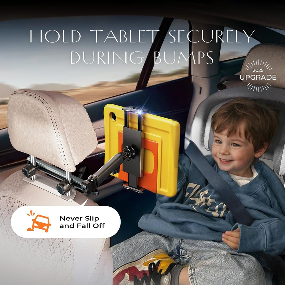 Lisen Headrest Car Holder for Phone / Tablet, 4.7inch - 12.9inch, Black YL0423090004