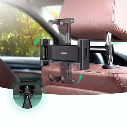 UGREEN LP160 Headrest Car Holder (60108), 4.7inch - 12.9inch, Black