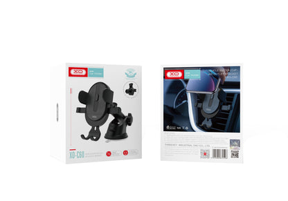 XO Design C60 2in1 Car Holder, 4inch - 6inch, Black