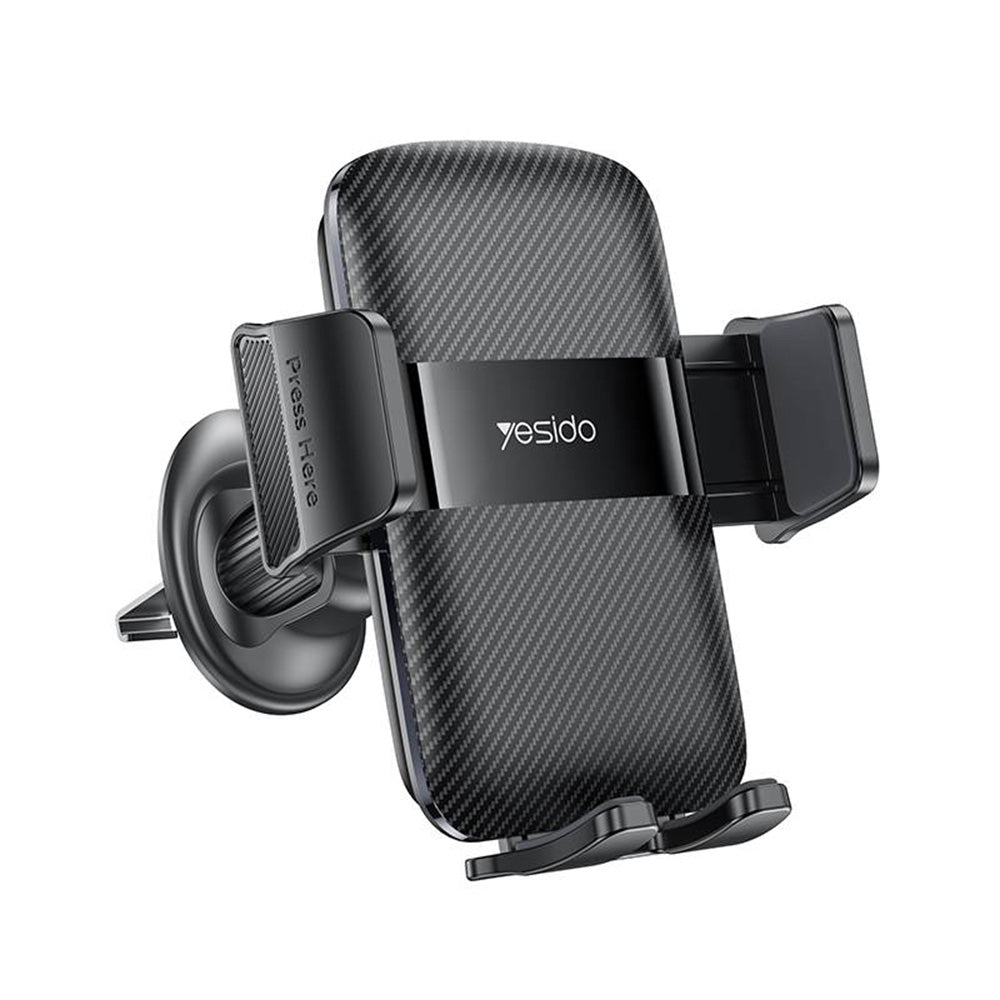 Yesido C251 Car Holder, 4.8inch - 7.2inch, Black