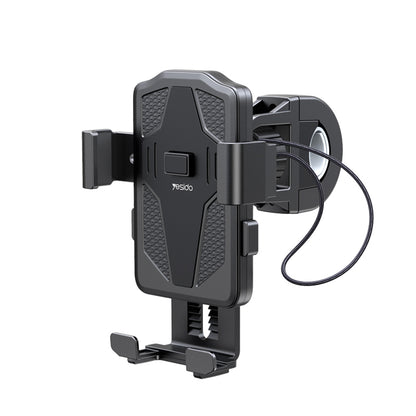 Yesido C94 Motorcycle Bicycle Holder, 4inch - 6.5inch, Black