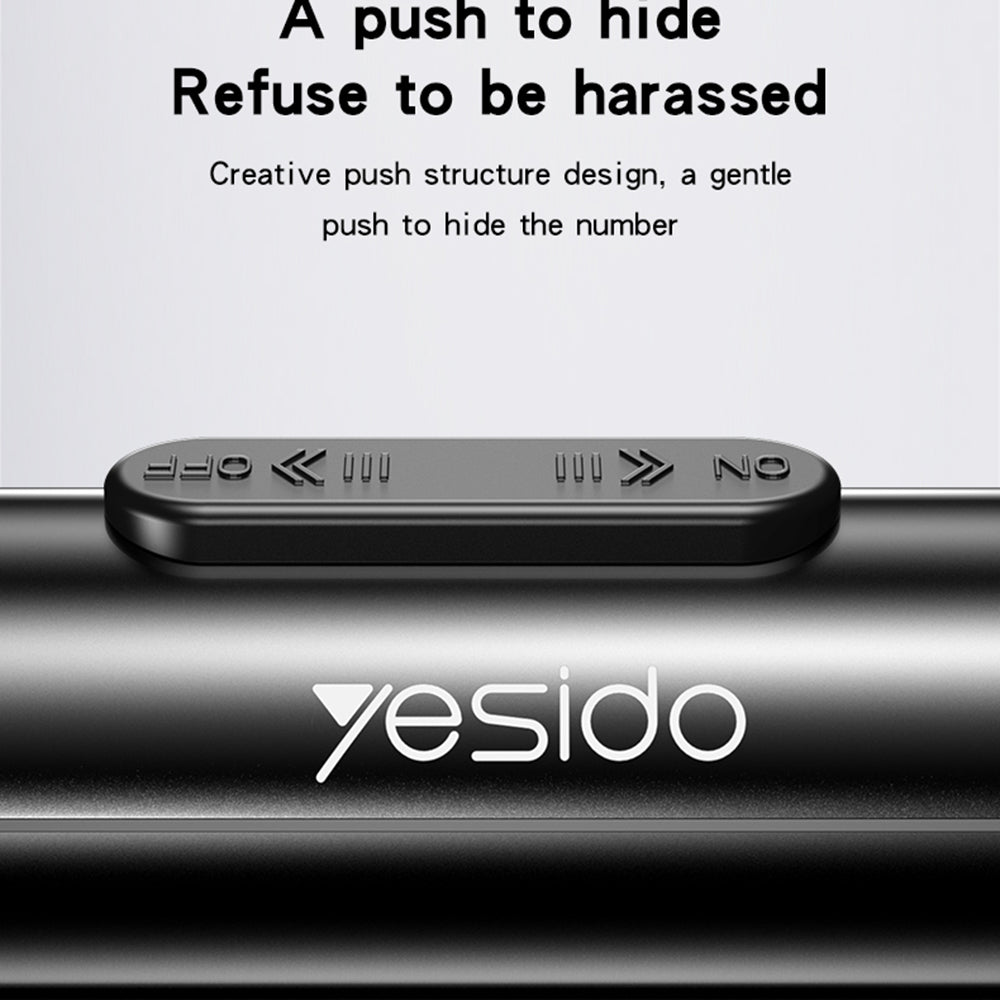 Yesido C202 Car Phone Number Holder, Black