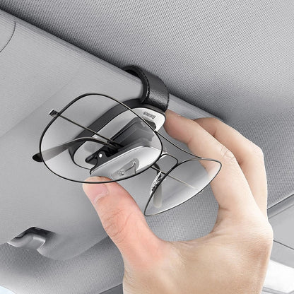 Baseus Platinum Clip Sun Shade Holder for Glasses, Silver ACYJN-B0S