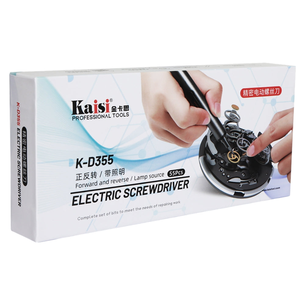 Kaisi K-D355 Electric Screwdriver, 55in1, Silver