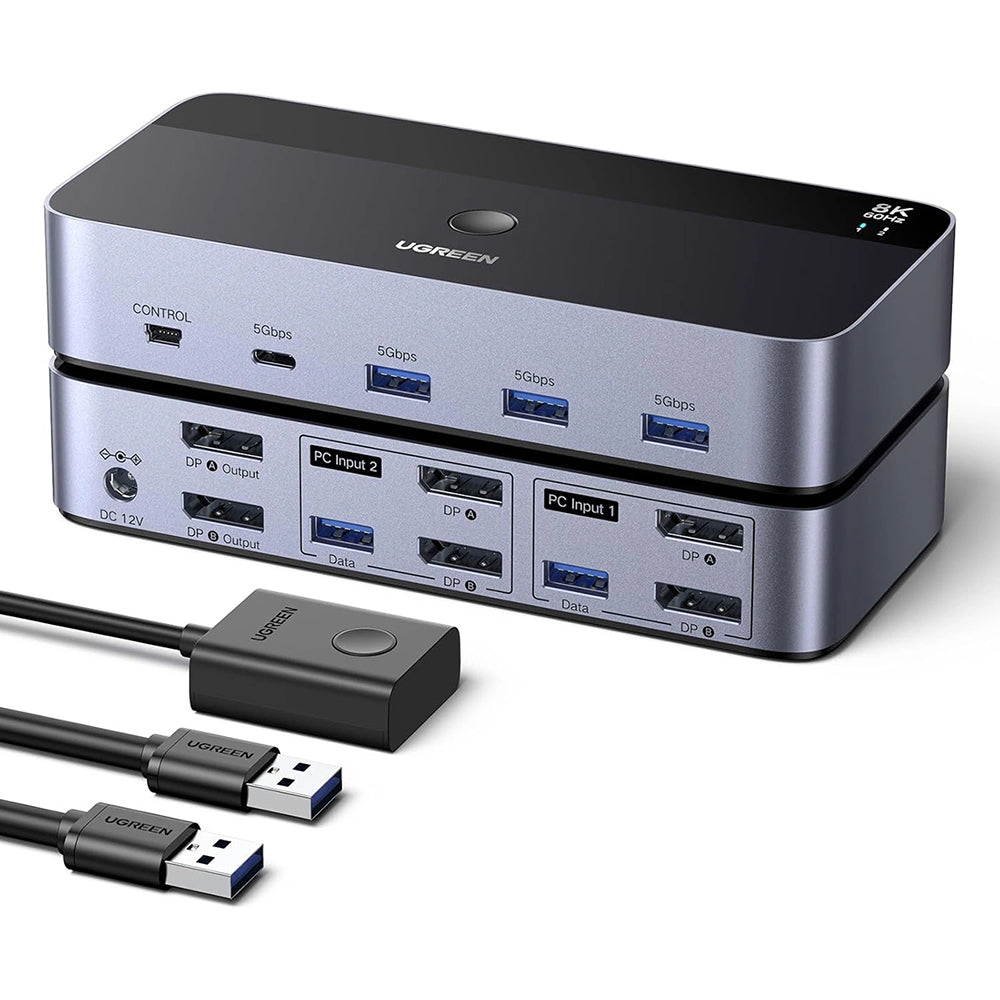 UGREEN AK700 (55851) Gray DisplayPort Video Switch