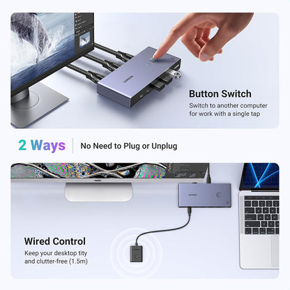 UGREEN CM692 Gray Video Switch