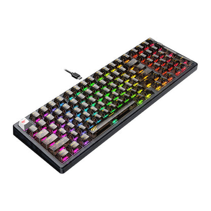 HAVIT KB875L Wired Gaming Keyboard, RGB, 1.8m, Black Transparent