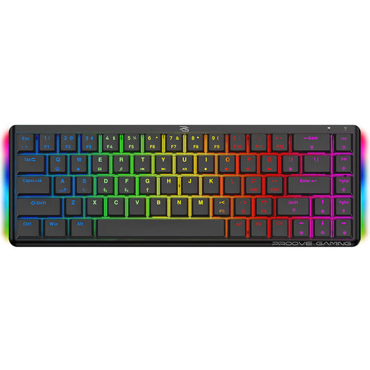 Proove AFK Wireless Gaming Keyboard, RGB, BT / Wi-Fi / Wired, 1.5m, Black WKAFKEN22001