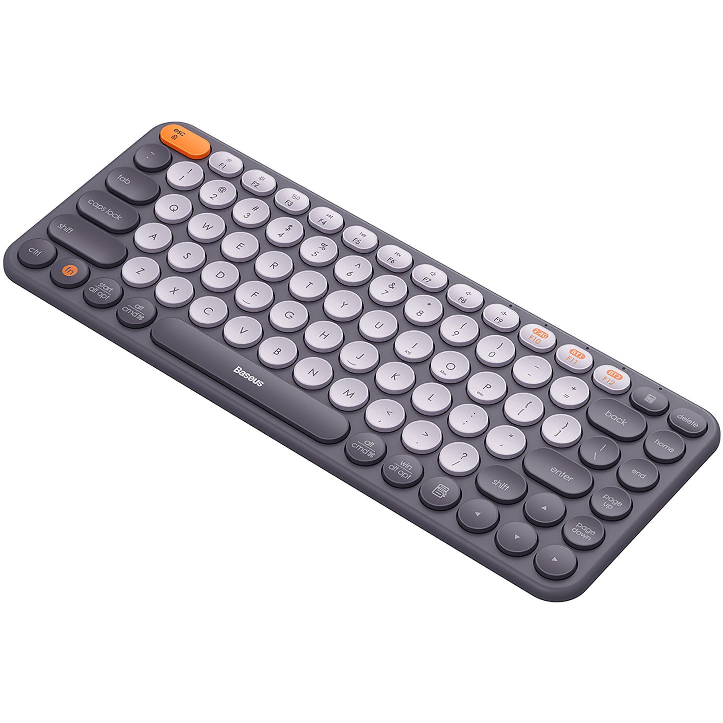 Baseus K01A Tri-Mode Wireless Keyboard, BT / Wi-Fi, Gray B00955503833-00