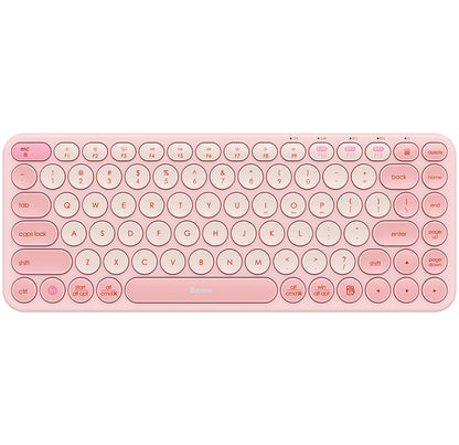 Baseus K01A Tri-Mode Wireless Keyboard, BT / Wi-Fi, Pink B00955503413-00