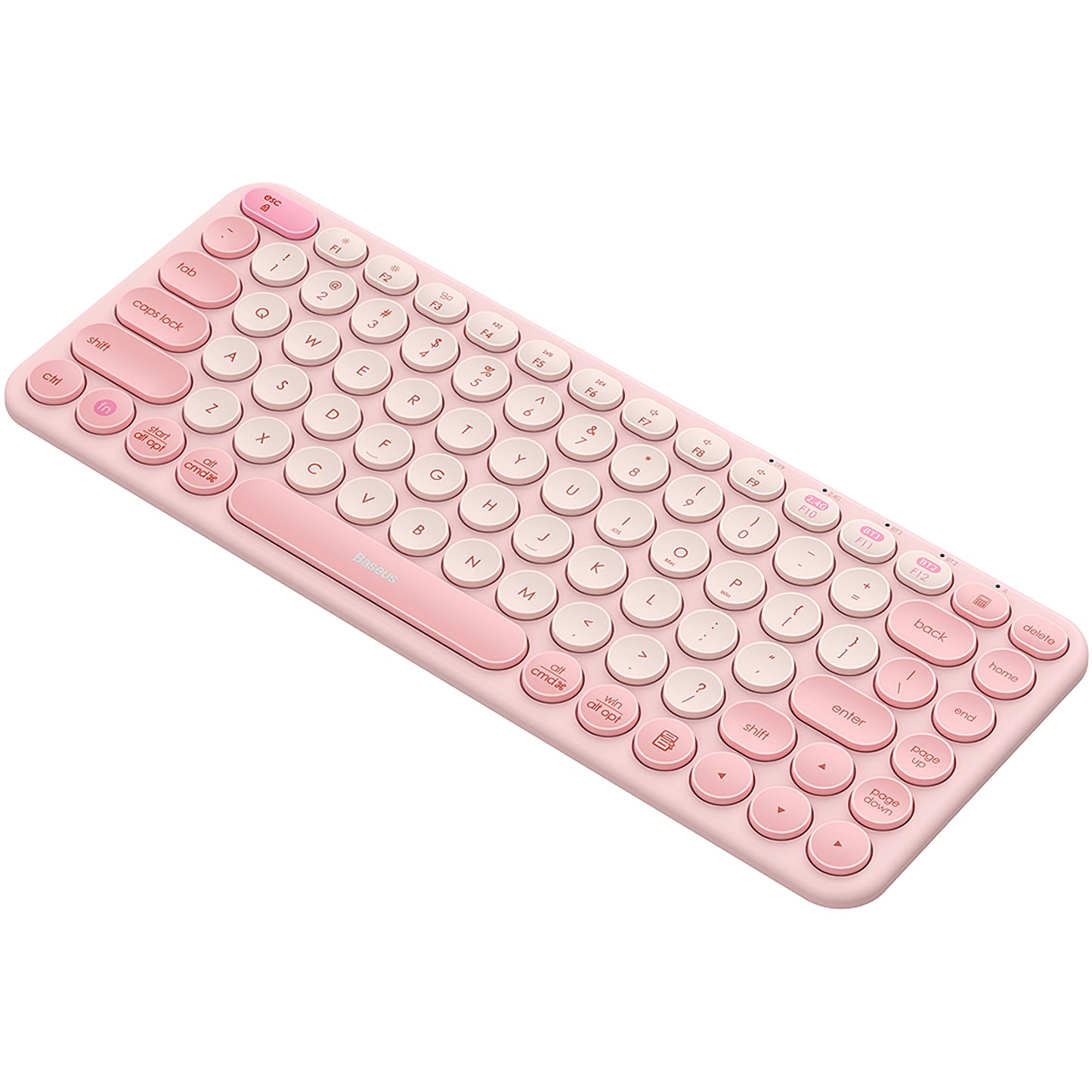 Baseus K01A Tri-Mode Wireless Keyboard, BT / Wi-Fi, Pink B00955503413-00