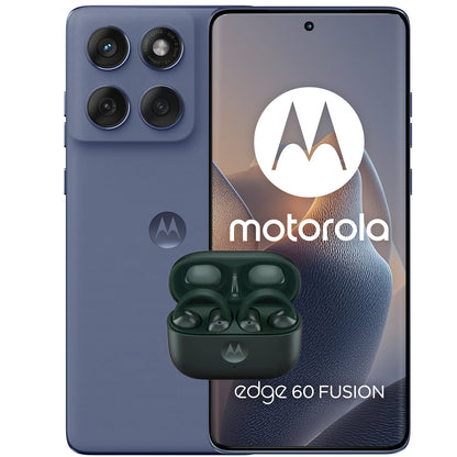 Motorola Edge 60 Fusion 5G Mobile Phone + Moto Buds Loops, 256GB, 8GB, Slipstream M25YNZ1L