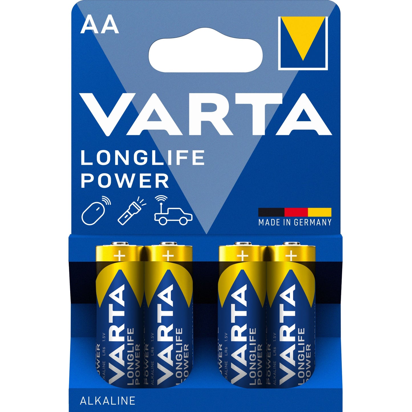 Varta Longlife Power 4906 Battery, AA / LR6, Set of 4 pieces 04906121414